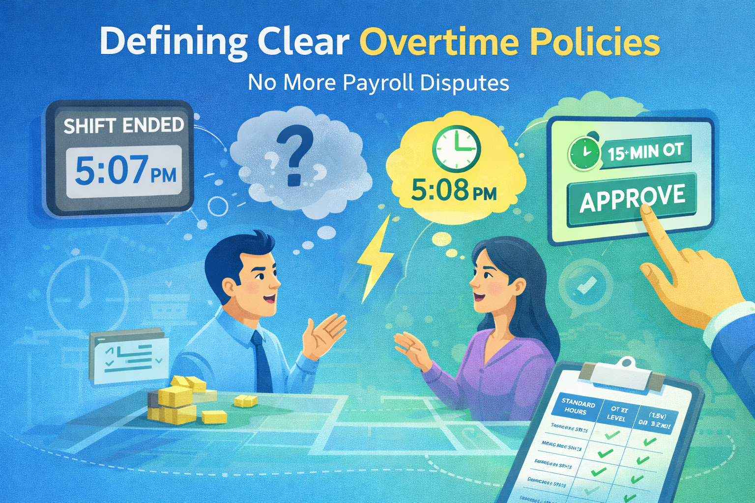 Overtime rules: how to keep it fair (and easy for payroll) – WorkClocking blog cover