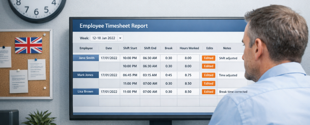 Manage missed clock-outs, overnight shifts and travel time to protect NMW & payroll